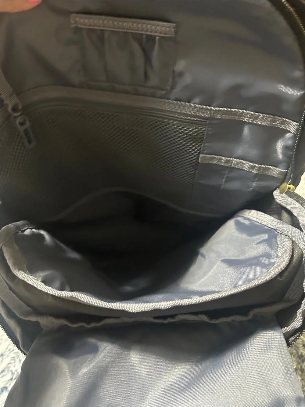 Adidas Excel 6 Black Backpack with Gold Metallic Logo Accent